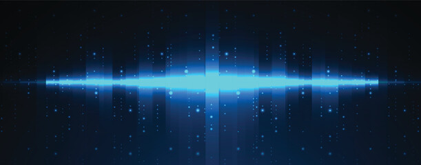 Aufkleber - Network technology background blue screen