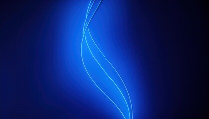 luminous blue abstract wave on dark background for modern digital design, futuristic graphics, or dynamic presentation visuals