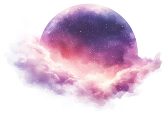 Wall Mural - png starry sky universe ethereal fantasy.