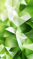 Aufkleber - Abstract green and white polygonal geometric background forming a mosaic pattern, useful for various design purposes