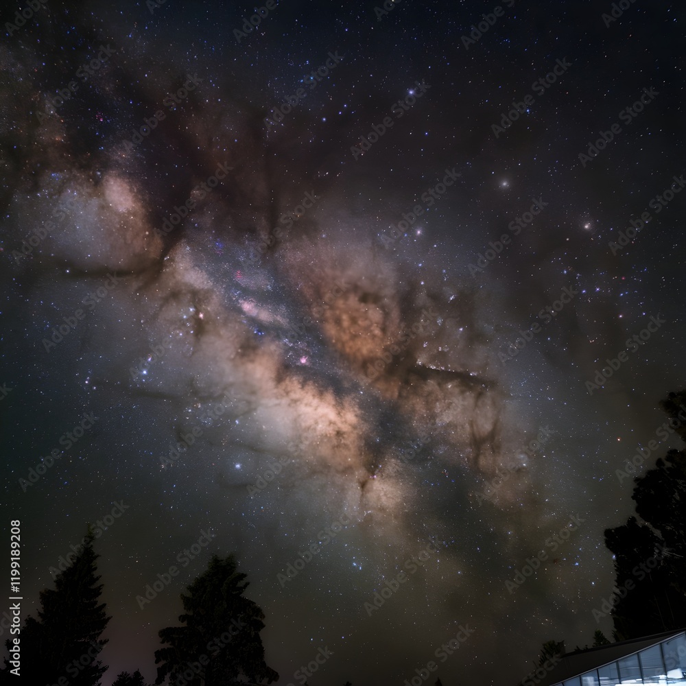 Stunning View of the Milky Way Galaxy Stock Photo | Adobe Stock