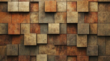 Leinwandbilder - Abstract 3D cube pattern background texture.