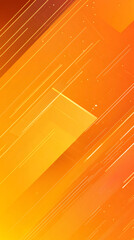 Fototapete - Modern orange backdrop featuring swift diagonal lines, transparent geometric overlay, ideal for digital design and visual communication