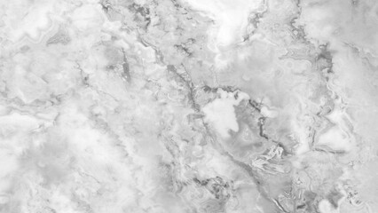 Leinwandbilder - A white and gray marble wall with a pattern of swirls and lines. The wall is smooth and shiny, giving it a luxurious and elegant appearance. The pattern on the wall is reminiscent of a flowing river