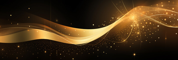 Wall Mural - abstract golden background