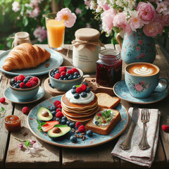 Wall Mural - The Perfect Start: Romantic Valentine’s Morning Treats