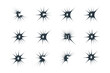 © Zee Production - Abstract sparkle shape, sign and Contemporary Symbols