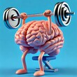 © Kshta - human brain with dumbbell