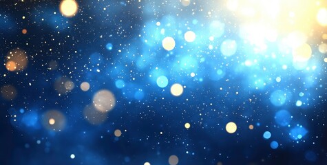 Abstract Blue and Gold Bokeh: An ethereal symphony of blue and gold bokeh lights dances across a dark backdrop, creating a captivating and mesmerizing visual experience.