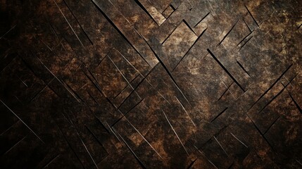 Aufkleber - Abstract dark brown background with diagonal lines and texture.
