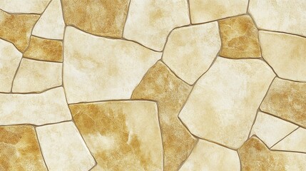 Poster - Irregular Beige and Gold Stone Pattern. Seamless texture for background.