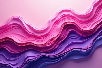 Wall Mural - abstract pink and purple waveform design a serene and stylish visual composition