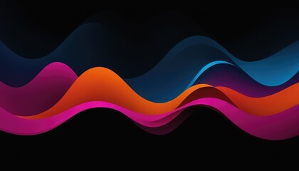 Wall Mural - wavy background gradient red and blue 4