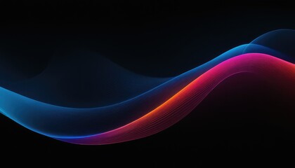 Wall Mural - wavy background gradient red and blue 2