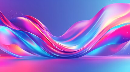 Aufkleber - Abstract colorful wave background.