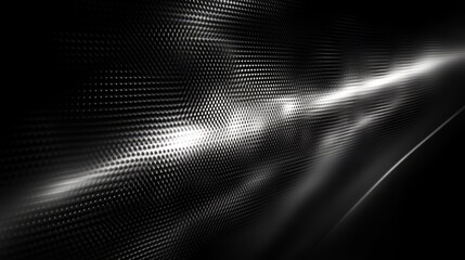 Aufkleber - Abstract grayscale digital wave background