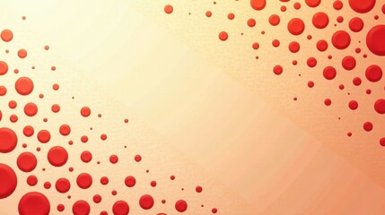 Wall Mural - abstract orange background with scattered red circles a design element for presentations and digital