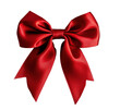 © AZ Studio - Bright red satin bow perfect for gifts, decorations, or festive occasions