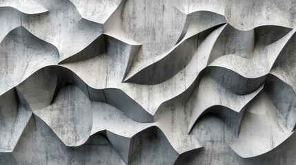 Aufkleber - Abstract gray textured background.  Modern 3D design.