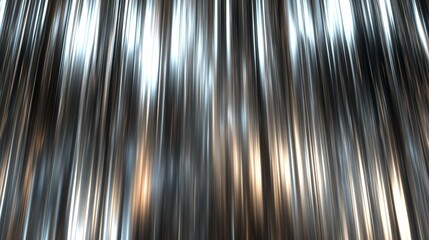 Leinwandbilder - Abstract metallic background with vertical lines and light reflections.