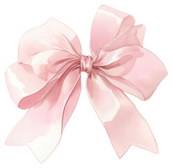 Wall Mural - PNG Elegant pink ribbon bow illustration