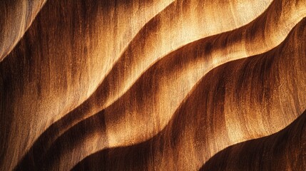 Aufkleber - Abstract wood texture background. Warm brown tones and wavy patterns.
