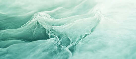 Wall Mural - soft green tones in flowing natural abstract background with text space for creative design in calm 