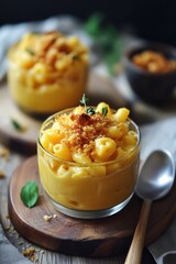 Poster - Creamy mac and cheese delight with crispy topping for comfort dining