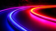 © creative - Abstract Neon Lights: Vibrant Curves and Glowing Lines - Dynamic Digital Art