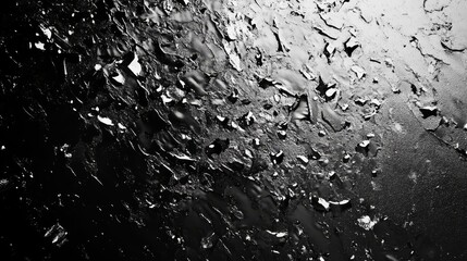 Aufkleber - Abstract black and white texture. Grunge background.