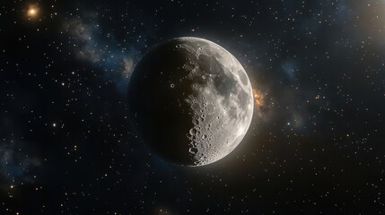 stunning gigapixel moon shot a celestial event in the cosmic sky for astrophotography