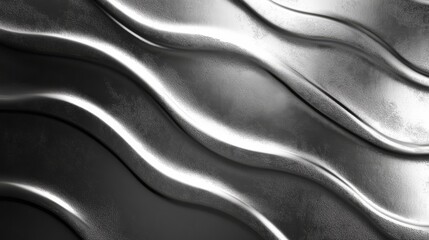 Aufkleber - Abstract metallic texture with wavy lines.  Great for backgrounds and design.