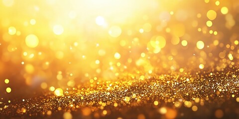 Poster - Golden Glitter Sparkle Background Luxurious Festive Design