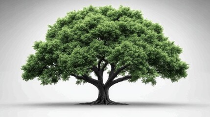 Wall Mural - Majestic Green Tree with Lush Foliage and Strong Branches