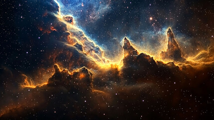 Wall Mural - Cosmic Cliffs: A Breathtaking Nebula in Space