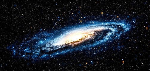 Wall Mural - Cosmic Galaxy: A Stunning Celestial Tapestry of Stars and Nebulae