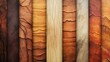 © Khaisan - A variety of textured wooden planks in different shades of brown and beige arranged side by side