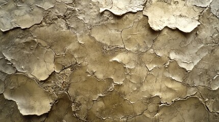 Poster - Close up of cracked and peeling paint on a wall.