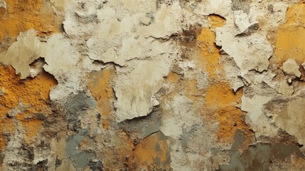 Poster - Grunge texture of old weathered wall with peeling paint.