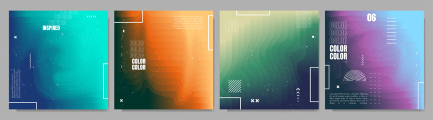 Wall Mural - vector illustration. abstract gradient background with fluid shapes and dynamic waves. futuristic de