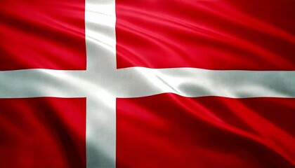 Wall Mural - waving and shining denmark flag texture background 