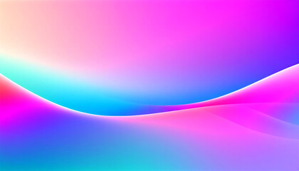 Wall Mural - vibrant waves of color flow through an abstract landscape