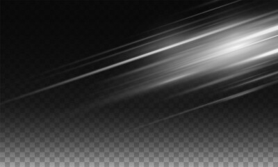 Wall Mural - white laser beams isolated on black background. abstract light effect. blue lens flash. horizontal r