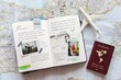 © Rawpixel.com - Travel journal with maps, passport, and airplane model. Open notebook with travel notes, photos, and tickets. Travel planning journal flat lay photo. World map with travel journal and airplane model