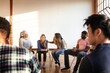 © Rawpixel.com - Diverse group in a support group meeting consoling and supporting one another. People sitting in a circle, sharing and listening. Supportive environment with diverse individuals in a group setting.