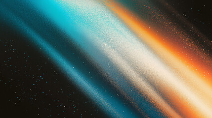 Poster - Abstract gradient background with blue, brown, and orange tones featuring grainy texture and soft lines for digital design, print, or wallpaper. High-detail, ultra-realistic vector illustration inspir