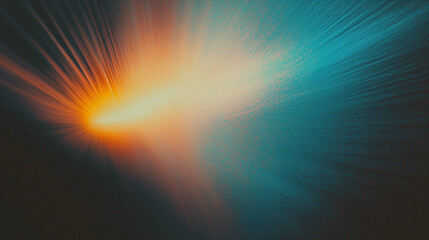 Poster - Abstract gradient background with blue, brown, and orange tones featuring grainy texture and soft lines for digital design, print, or wallpaper. High-detail, ultra-realistic vector illustration inspir