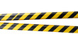 © openwork99 - Horizontal black and yellow caution tape isolated on transparent background