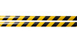 © openwork99 - Horizontal black and yellow caution tape isolated on transparent background
