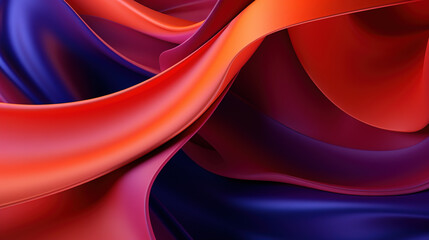 Wall Mural - vibrant abstract blue and purple waveform with fluid motion and colorful gradients